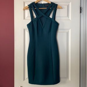 Guess Scuba Dress in Emerald green
